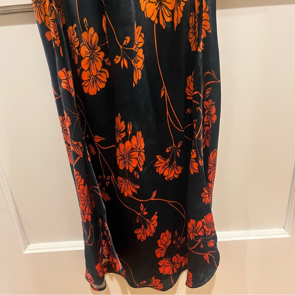 Anthropologie Conditions Apply Elva Slip Midi Dress Floral Print Maxi Dress XS - Picture 5 of 9